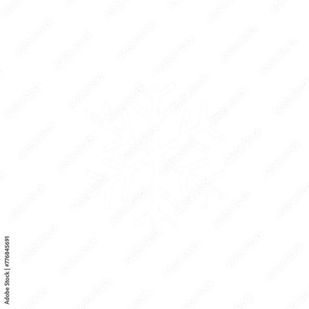 Poster close up of a snowflake on a transparent background