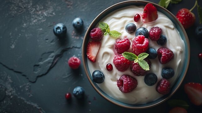  Greek yogurt or dairy free alternative for a vegan option 