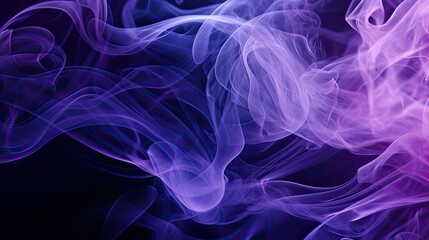 Obraz premium up black purple smoke