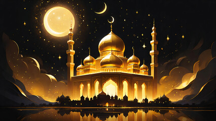 Ramadan concept illustration - obrazy, fototapety, plakaty