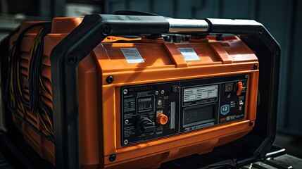 portable generator battery - obrazy, fototapety, plakaty
