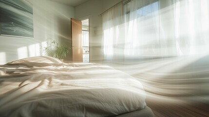 intimacy blurred inside of home interior