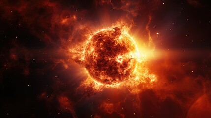contrast exploding sun