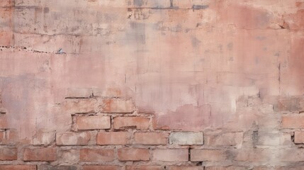 worn brick wall pink