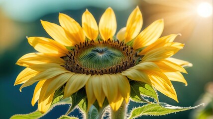 Close-up of a blooming sunflower