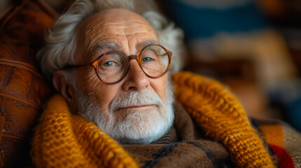 photograph of an old man resting, reminding us that life is short we must make the most of the life...