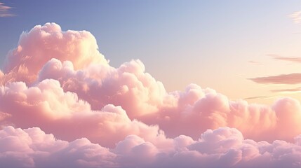 sky light pink clouds