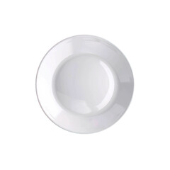 A white plate on a Transparent Background