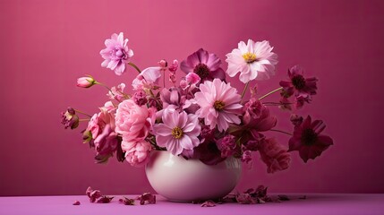 colorful pink background flower