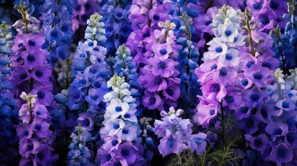 bloom blue purple flowers