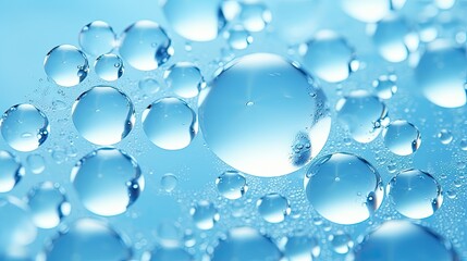 composition light blue bubble background