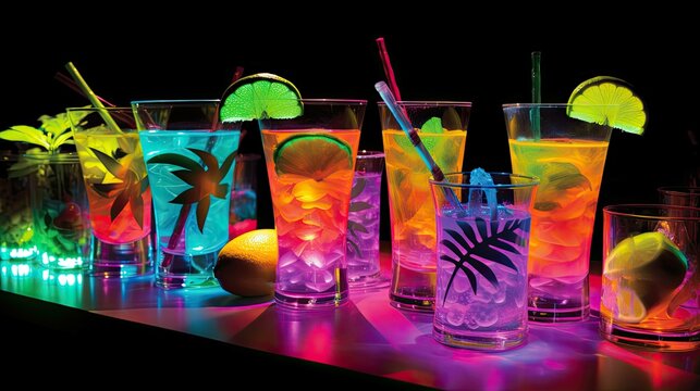 blacklight glow in the dark party
