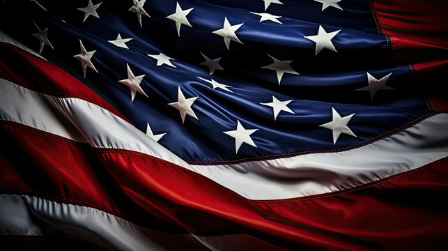 patriotic american flag dark background