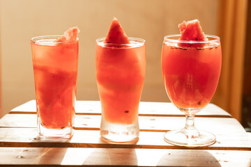 Watermelon juice relieves heat