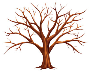 Leafless large tree illustrator