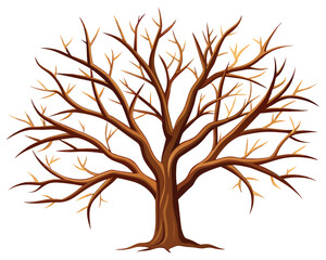 Leafless large tree illustrator