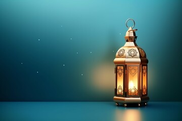 Eid mubarak and ramadan kareem greetings with islamic lantern and mosque. Eid al fitr background