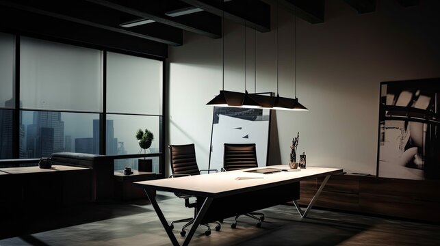 workspace interior design pendant light