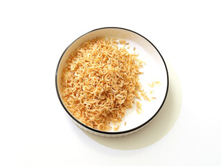 A plate of dried shrimp