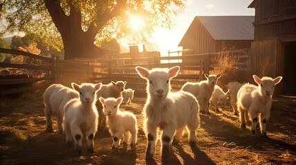 baby beautiful goat farm