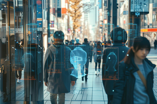 Interactive data collection and visualization tool for tracking and recording facial details and personalities of individuals on hectic city sidewalks.