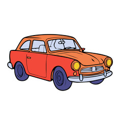 toy car Outline color vector icon design illustration