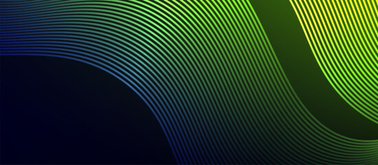 Naklejka premium Dynamic wave geometric design. Vector Illustration For Wallpaper, Banner, Background, Card, Book Illustration, landing page