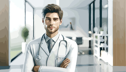 Naklejka na ściany i meble Medical concept vector illustration.