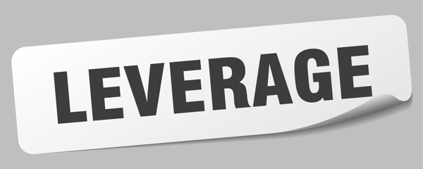 leverage sticker. leverage label