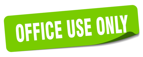 office use only sticker. office use only label