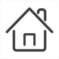 house icon on white isolate