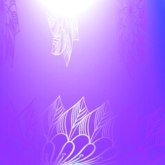 Light purple abstract background with leaves design
