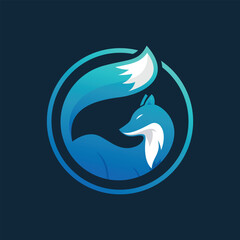 Fox Modern Tech Mascot Icon