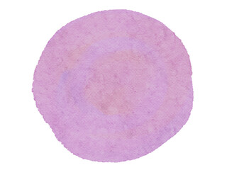 Available for design and decoration, transparent background watercolor circle stains, hand-drawn, are provided.