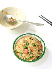 A bowl of Chinese fried rice