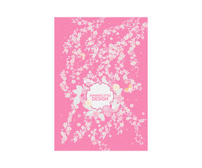 Traditona Japanese style background design.