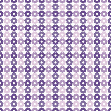 Seamless pattern with purple flower