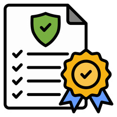 Quality Assurance Icon Element For Design