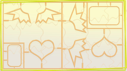 background, cute, poster, plastic model, stylish, colorful, pop