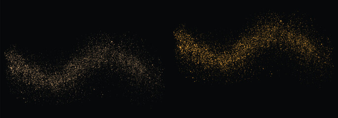 Fototapeta premium Gold sparkles golden glitter background design