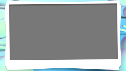 Naklejka premium background, cute, landscape, frame, stylish, colorful, pop