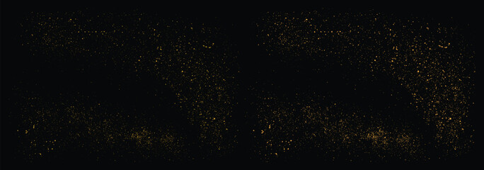 Fototapeta na wymiar Luxury vector gold glitter confetti shiny dust decoration elements background