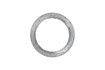 Metal washer isolated on a transparent background.