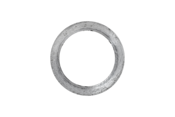 Metal washer isolated on a transparent background.