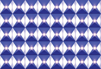 geometric triangle on blue background
