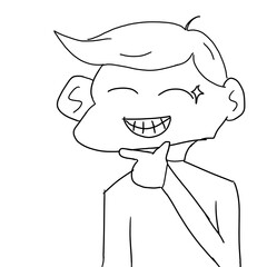 cartoon character smile