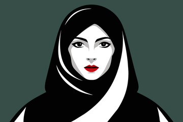 Captivating Arab Muslim Woman Veiled in Mystery