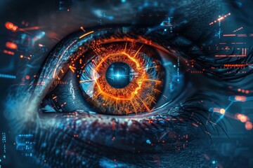 Biometric eye scan and network