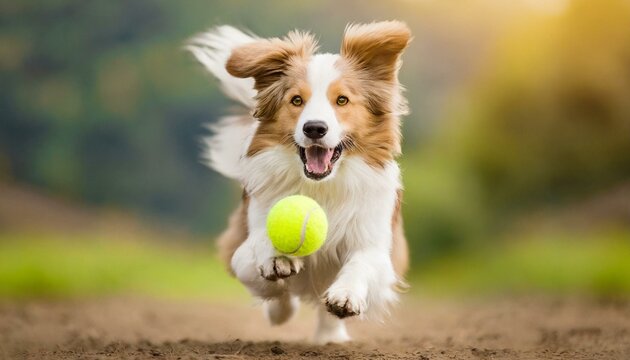 Bounding Baller: The Joyous Journey of a Dog and His Tennis Ball"