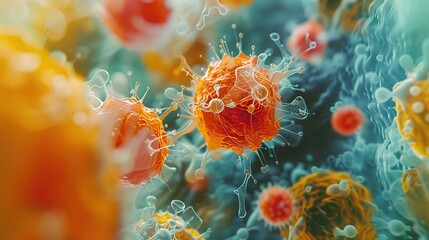 Explore the theme of health in a dynamic composition using heliotype printing techniques , 8K